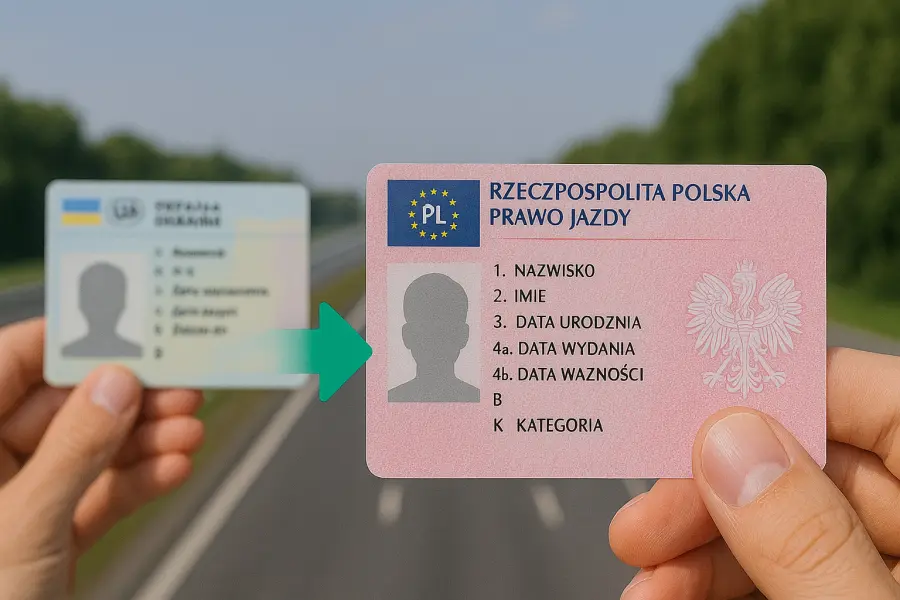 Wymiana ukraińskiego prawa jazdy na polskie